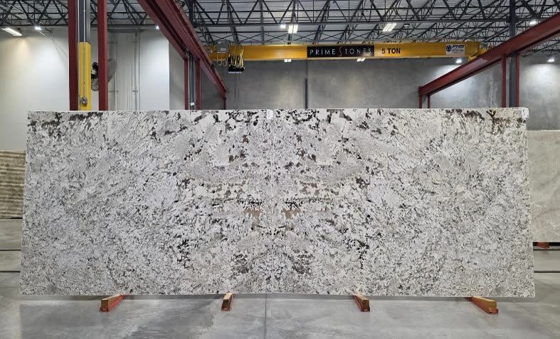 Polished granite slab